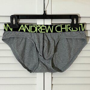 Andrew Christian Brief -- Heather Grey/Black (Read Description!)